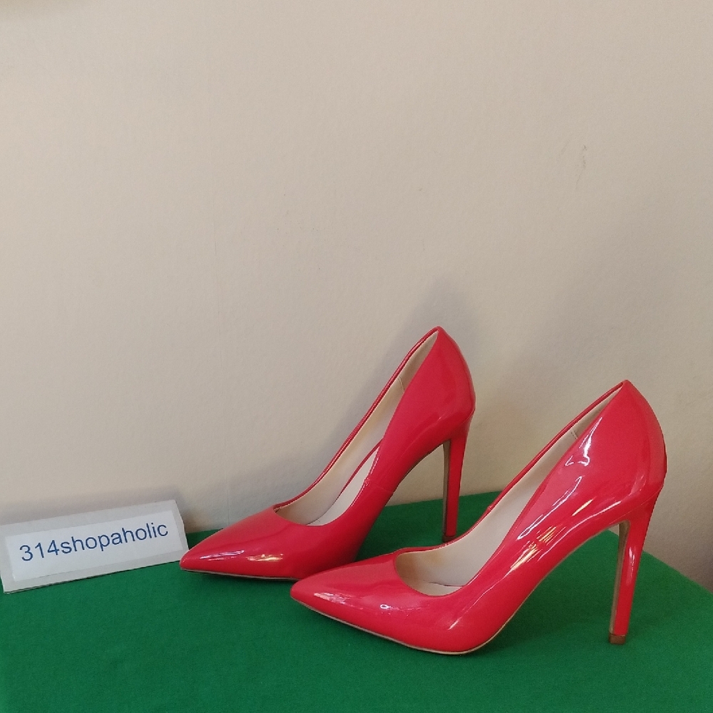Red Patent Leather Heels - Picture 2 of 5